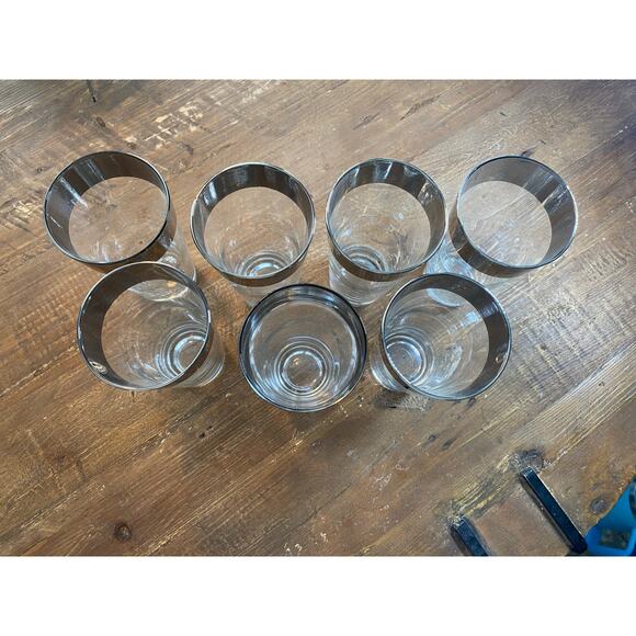 Set of 7 Collin’s High Ball Vintage Glassware